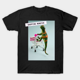 Shopping Monster Vaporwave Techno Party Streetwear T-Shirt